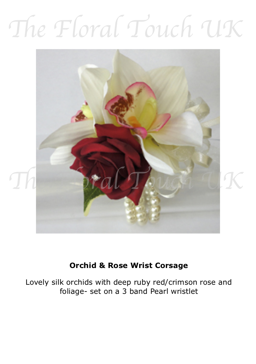 The Floral Touch Silk Flower Wrist Corsages Mother of the